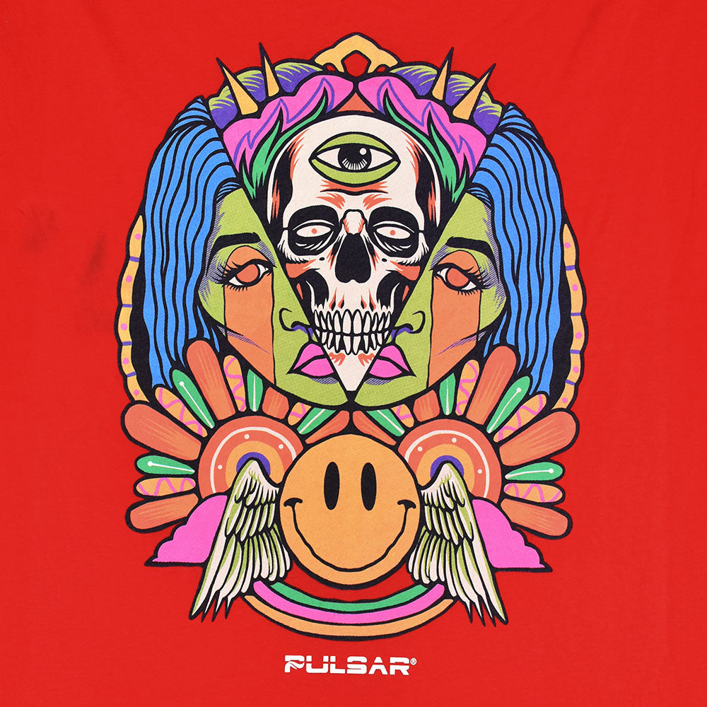 Pulsar Trippin Long Sleeve Shirt - Red