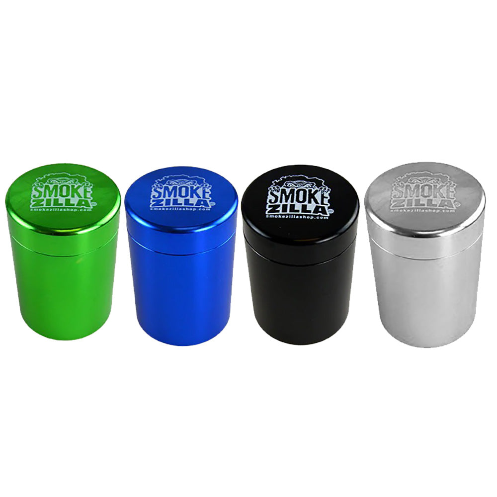 4PC DISP - Smokezilla Smell Proof Storage Jar - 2.5"x1.7" / Asst