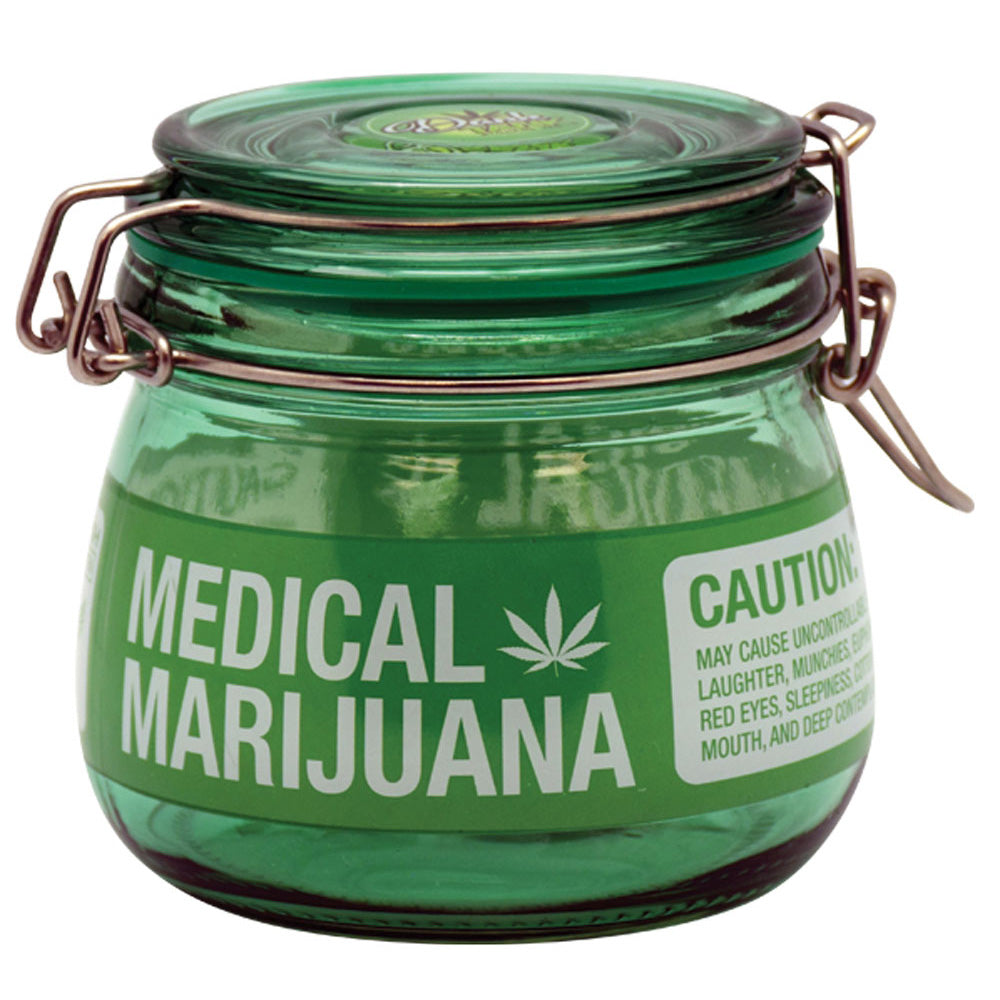 Medical Mary Jane Glass Jar